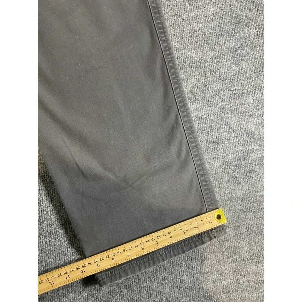 GH Bass & Co Pants Men's 44x30 Gray Casual Straight Fit Chino Cotton Blend